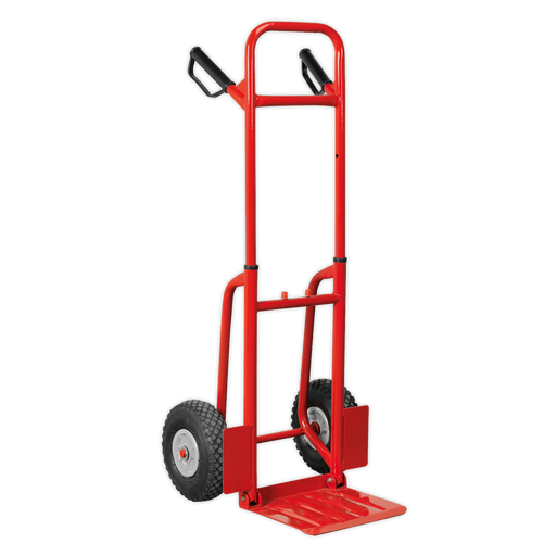 Sealey - CST801 Sack Truck with Pneumatic Tyres 200kg Folding Janitorial, Material Handling & Leisure Sealey - Sparks Warehouse