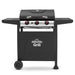 DG14 3 Burner Gas BBQ Grill - Black/Stainless Steel Outdoor Cooking Dellonda - Sparks Warehouse