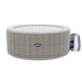 DL91 4-6 Person Inflatable Hot Tub Spa & Smart Pump - Grey Rattan Trampolines, Pools And Spas Dellonda - Sparks Warehouse