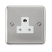 Scolmore DPCH038WH - 5A Round Pin Socket - White Deco Plus Scolmore - Sparks Warehouse
