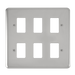 Scolmore DPCH20506 - 6 Gang GridPro® Frontplate - Polished Chrome GridPro Scolmore - Sparks Warehouse