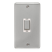 Scolmore DPCH502WH - 45A Ingot 2 Gang DP Switch - White Deco Plus Scolmore - Sparks Warehouse