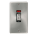Scolmore DPSC503BK - 45A Ingot 2 Gang DP Switch With Neon - Black Deco Plus Scolmore - Sparks Warehouse