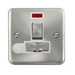 Scolmore DPSC552WH - 13A Ingot DP Switched Fused Connection Unit With Flex Outlet + Neon - White Deco Plus Scolmore - Sparks Warehouse
