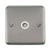 Scolmore DPSS158WH - Single Isolated Coaxial Outlet - White Deco Plus Scolmore - Sparks Warehouse