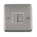 Scolmore DPSS412WH - 10AX Ingot 2 Gang 2 Way Plate Switch - White Deco Plus Scolmore - Sparks Warehouse