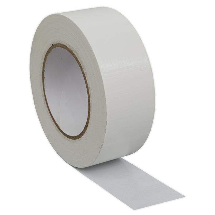 Sealey - DTW Duct Tape 50mm x 50m White Consumables Sealey - Sparks Warehouse