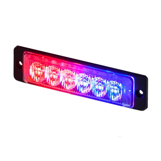 DURITE - LED Warning Light, 3 Red & 3 Blue LED 12/24volt Bx