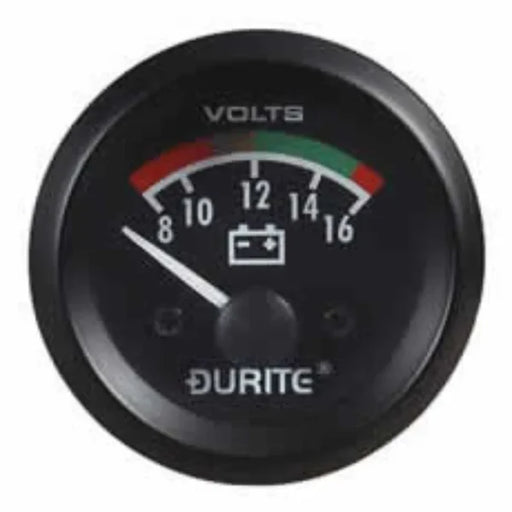 DURITE - Voltmeter Illuminated 52mm 12 volt Bx1