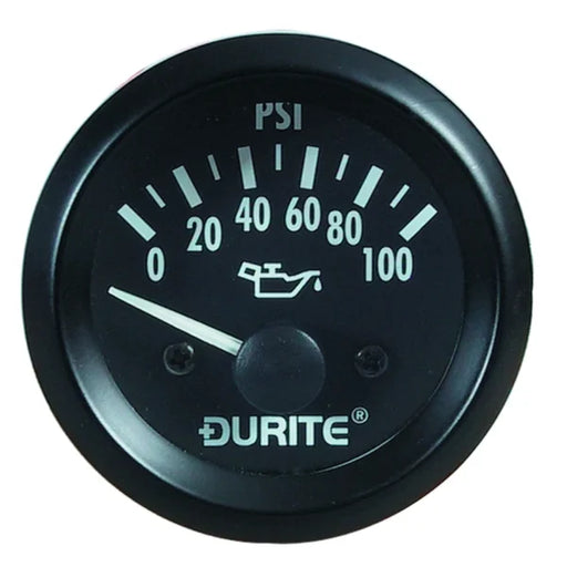 DURITE - Oil Pressure Gauge with Sender 52mm 24 volt Bx1