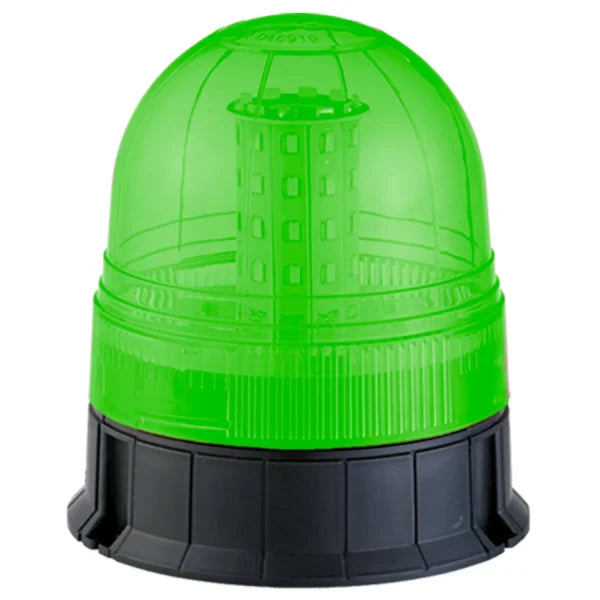 DURITE - Beacon LED R10 12/24 volt Green Three Bolt Fixing