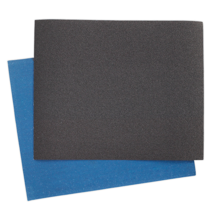 Sealey - ES2328120 Emery Sheet Blue Twill 230 x 280mm 120Grit Pack of 25 Consumables Sealey - Sparks Warehouse