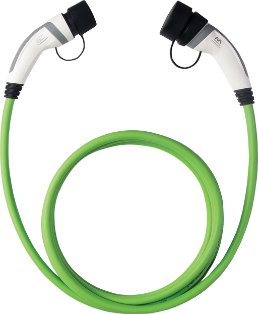 Masterplug 32A 22kW 3-Phase Mode 3 Type 2 to Type 2 EV charging cable 5m EV Charging Sync EV - Sparks Warehouse
