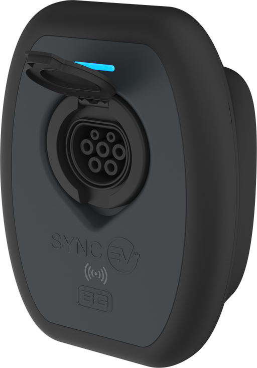 SyncEV BG socketed 7.4kW wall charger with WiFi, GSM and RFID and Smart! functionality EV Charging Sync EV - Sparks Warehouse