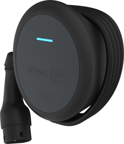 SyncEV BG tethered 7.4kW wall charger with 7.5m cable, WiFi and Smart! functionality EV Charging Sync EV - Sparks Warehouse