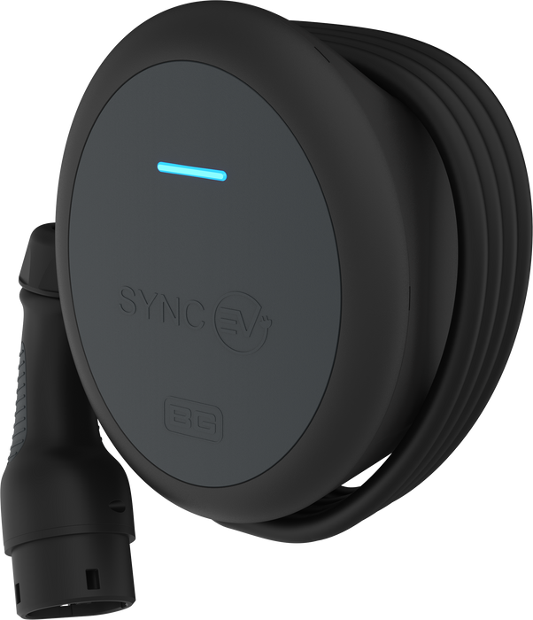 SyncEV BG tethered 7.4kW wall charger with 7.5m cable, WiFi and Smart! functionality EV Charging Sync EV - Sparks Warehouse