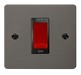 Scolmore FPBN200BK Define Black Nickel Flat Plate 1gang 45a Dp Switch  Scolmore - Sparks Warehouse