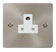 Scolmore FPBS038WH Define Brushed Stainless Flat Plate 5a Round Pin Socket Outlet  Scolmore - Sparks Warehouse