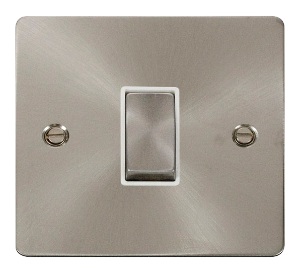 Scolmore FPBS425WH Define Brushed Stainless Flat Plate Ingot 10a 1g Intermediate Sw  Scolmore - Sparks Warehouse