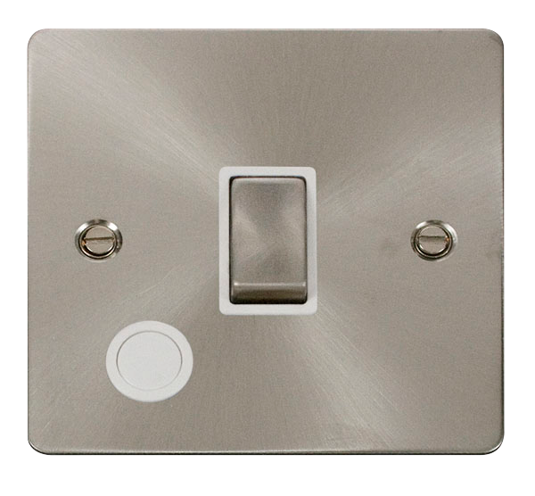 Scolmore FPBS522WH Define Brushed Stainless Flat Pl Ingot 1g Sw+  Scolmore - Sparks Warehouse