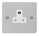 Scolmore FPCH038WH Define Polished Chrome Flat Plate 5a Round Pin Socket Outlet  Scolmore - Sparks Warehouse