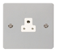 Scolmore FPCH039WH Define Polished Chrome Flat Plate 2a Round Pin Socket Outlet  Scolmore - Sparks Warehouse