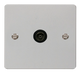 Scolmore FPCH065BK Define Polished Chrome Flat Plate Single Coaxial Socket  Scolmore - Sparks Warehouse