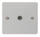 Scolmore FPCH065WH Define Polished Chrome Flat Plate Single Coaxial Socket  Scolmore - Sparks Warehouse