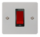 Scolmore FPCH200BK Define Polished Chrome Flat Plate 1gang 45a Dp Switch  Scolmore - Sparks Warehouse