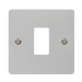 Scolmore FPCH20401 - 1 Gang GridPro® Frontplate - Polished Chrome GridPro Scolmore - Sparks Warehouse