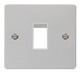 Scolmore FPCH401WH Minigrid 1-6 Gang Plates Single Switch Plate1 Gang Aperture  Scolmore - Sparks Warehouse