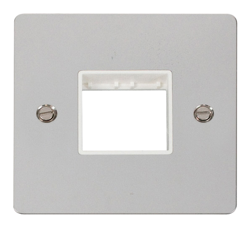 Scolmore FPCH402WH Minigrid 1-6 Gang Plates Twin Switch Plate1 Gang Aperture  Scolmore - Sparks Warehouse