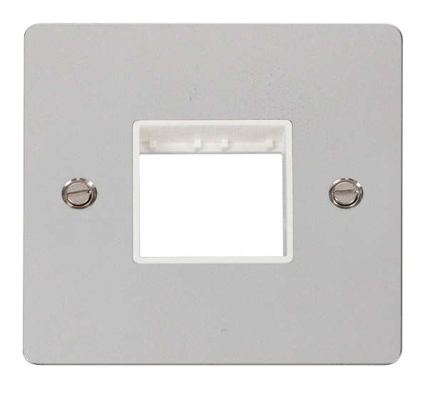 Scolmore FPCH402WH Minigrid 1-6 Gang Plates Twin Switch Plate1 Gang Aperture  Scolmore - Sparks Warehouse