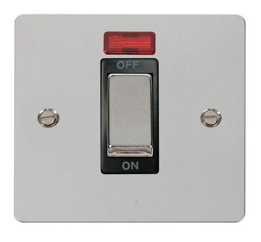 Scolmore FPCH501BK Define Polished Chrome Ingot 1g 45a Dp Switch Neon Bk  Scolmore - Sparks Warehouse