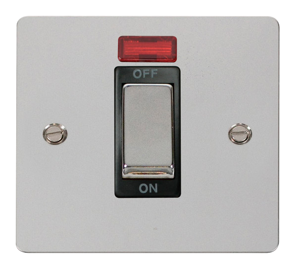 Scolmore FPCH501BK Define Polished Chrome Ingot 1g 45a Dp Switch Neon Bk  Scolmore - Sparks Warehouse