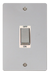 Scolmore FPCH502WH Define Polished Chrome Ingot 2g 45a Dp Switch Wh  Scolmore - Sparks Warehouse