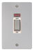 Scolmore FPCH503WH Define Polished Chrome Ingot 2g 45a Dp Switch Neon Wh  Scolmore - Sparks Warehouse