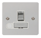 Scolmore FPCH551WH Define Polished Chrome Flat Plate Ingot 13a Switched Spur+f/o  Scolmore - Sparks Warehouse