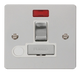 Scolmore FPCH552WH Define Polished Chrome Flat Plate Ingot 13a Switch Spur+f/o+neo  Scolmore - Sparks Warehouse