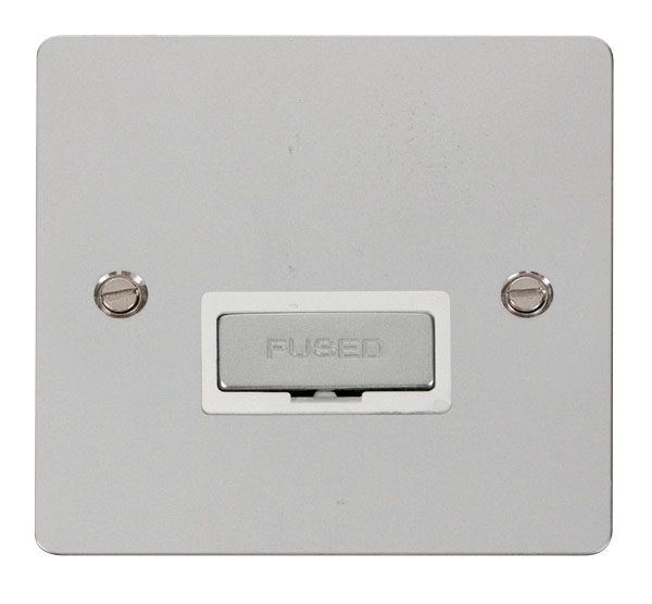 Scolmore FPCH750WH Define Polished Chrome Flat Plate Ingot 13a Spur W/o  F/o  Scolmore - Sparks Warehouse