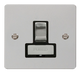 Scolmore FPCH751BK Define Polished Chrome Flat Plate Ingot 13a Switch Spur W/o F/o  Scolmore - Sparks Warehouse