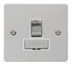 Scolmore FPCH751WH Define Polished Chrome Flat Plate Ingot 13a Switch Spur W/o F/o  Scolmore - Sparks Warehouse