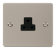 Scolmore FPPN039BK Define Pearl Nickel Flat Plate 2a Round Pin Socket Outlet  Scolmore - Sparks Warehouse