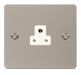 Scolmore FPPN039WH Define Pearl Nickel Flat Plate 2a Round Pin Socket Outlet  Scolmore - Sparks Warehouse