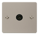 Scolmore FPPN065BK Define Pearl Nickel Flat Plate Single Coaxial Socket  Scolmore - Sparks Warehouse