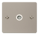 Scolmore FPPN158WH Define Pearl Nickel Flat Pl 1g Isol.coax  Scolmore - Sparks Warehouse