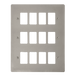 Scolmore FPPN20512 - 12 Gang GridPro® Frontplate - Pearl Nickel GridPro Scolmore - Sparks Warehouse
