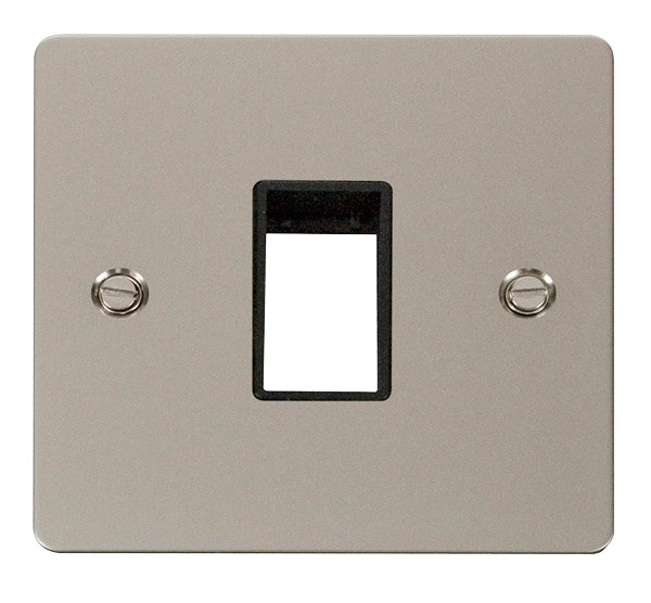 Scolmore FPPN401BK Minigrid 1-6 Gang Plates Single Switch Plate1 Gang Aperture  Scolmore - Sparks Warehouse