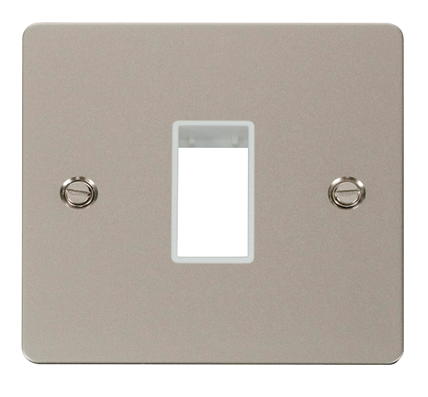 Scolmore FPPN401WH Minigrid 1-6 Gang Plates Single Switch Plate1 Gang Aperture  Scolmore - Sparks Warehouse