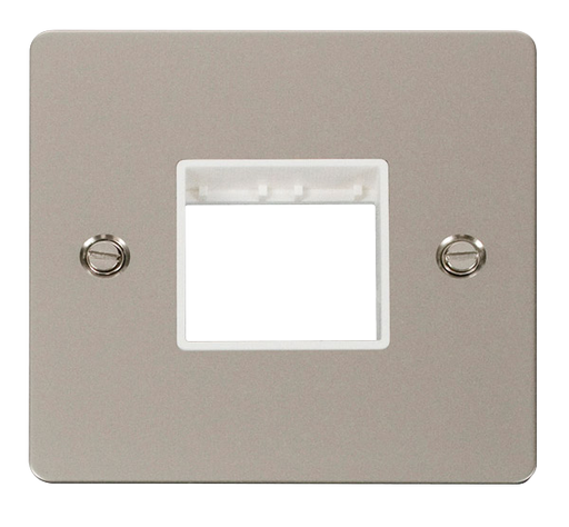 Scolmore FPPN402WH Minigrid 1-6 Gang Plates Twin Switch Plate1 Gang Aperture  Scolmore - Sparks Warehouse